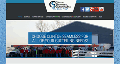 Desktop Screenshot of clintonseamlessguttering.com